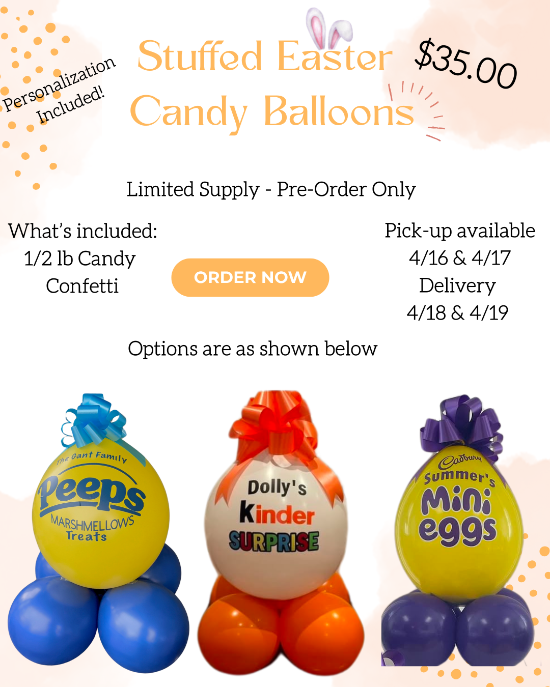 Stuffed Candy Balloons